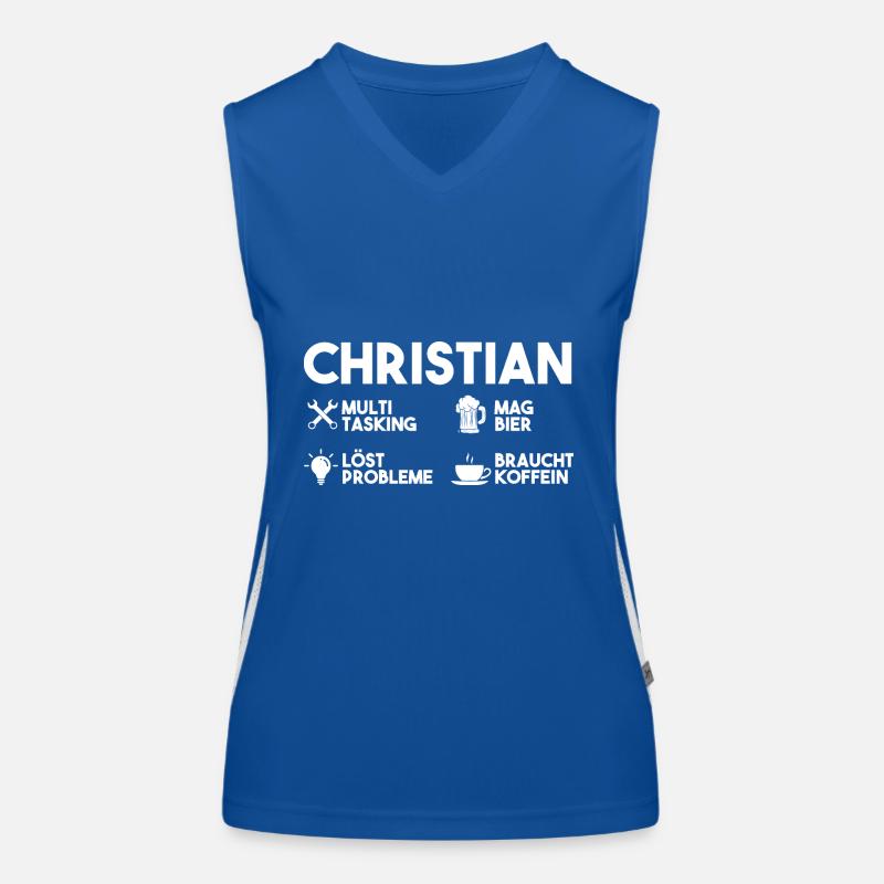 Christian Funktionelles Kontrast-Tank Top für Frauen