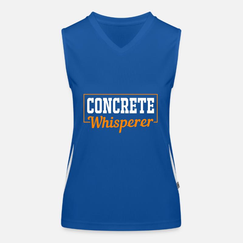 Construction Worker Construction Site Concrete Women's Functional Contrast Tank Top