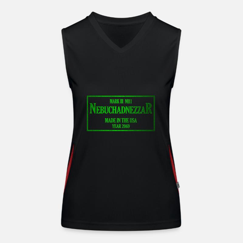 Nebuchadnezzar Schiff Matrix Geschenkidee Funktionelles Kontrast-Tank Top für Frauen