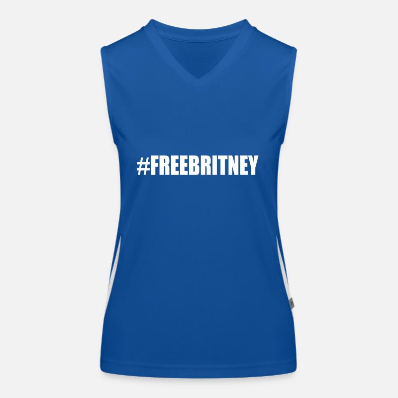 Free britney Women's Functional Contrast Tank Top