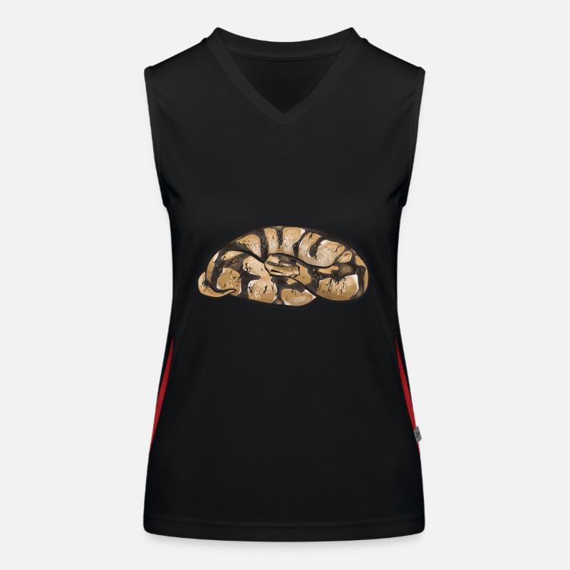 Ball Python Snake King Python Débardeur respirant contrasté Femme