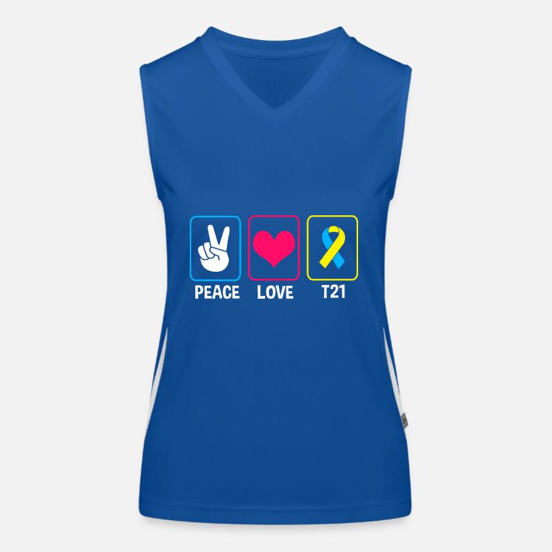 Down syndrome Women's Functional Contrast Tank Top