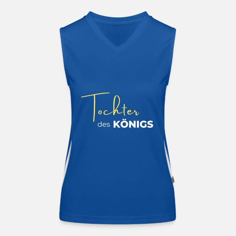Tochter des Königs Funktionelles Kontrast-Tank Top für Frauen