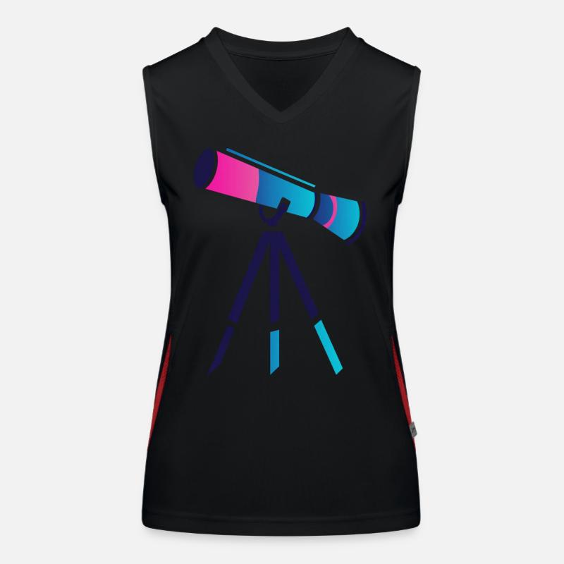 Conception de télescope plat et coloré Débardeur respirant contrasté Femme