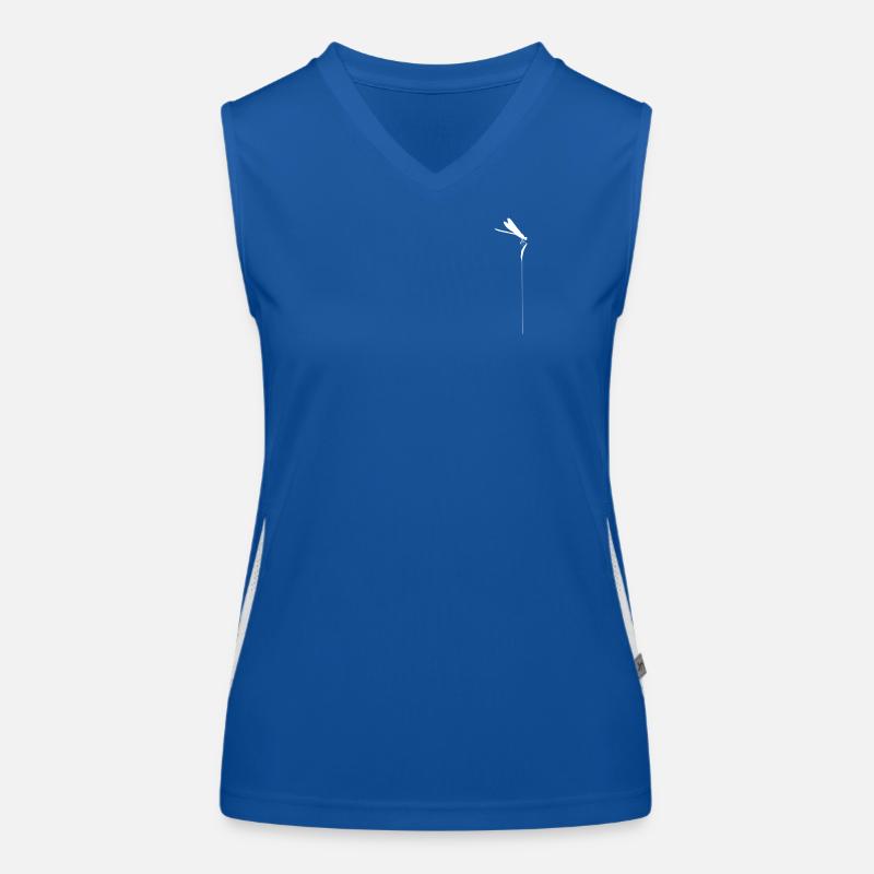 Zen Dragonfly - Minimalist Kachimushi Spirit Women's Functional Contrast Tank Top