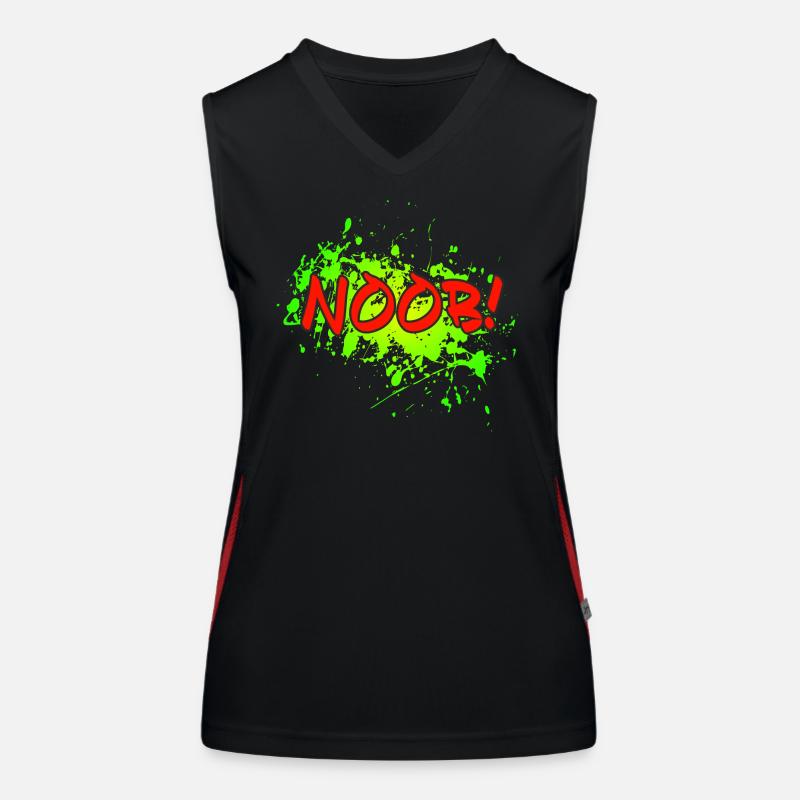 NOOB! Funktionelles Kontrast-Tank Top für Frauen