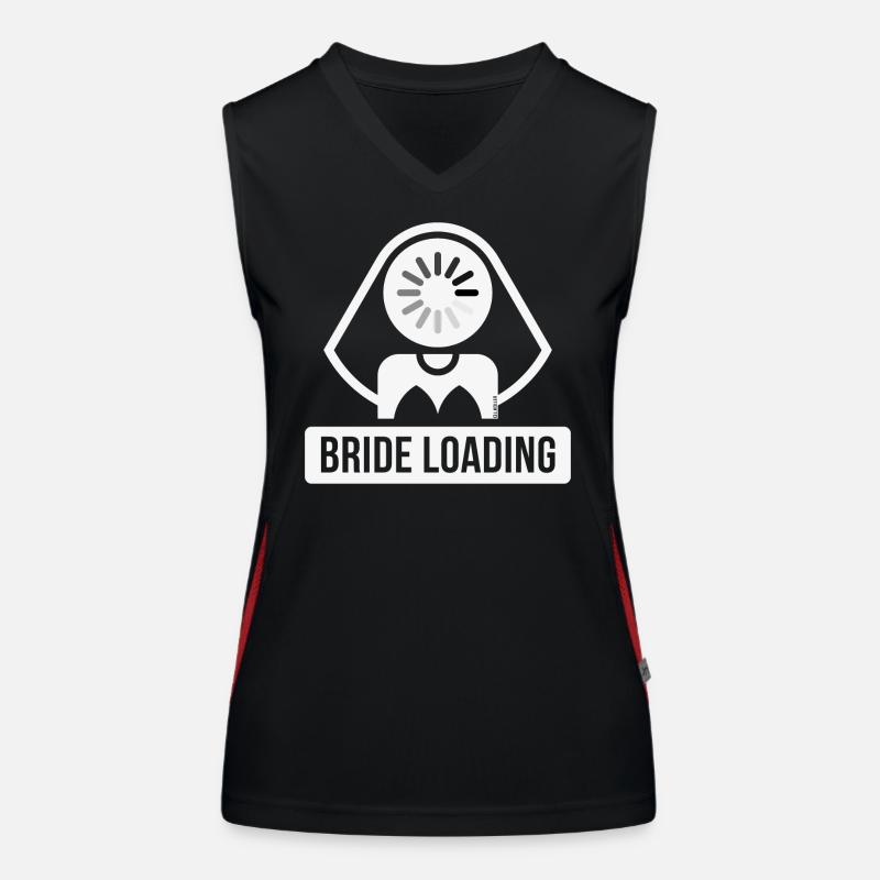 Bride Loading (Hen Night / Bachelorette Party / W) Women's Functional Contrast Tank Top