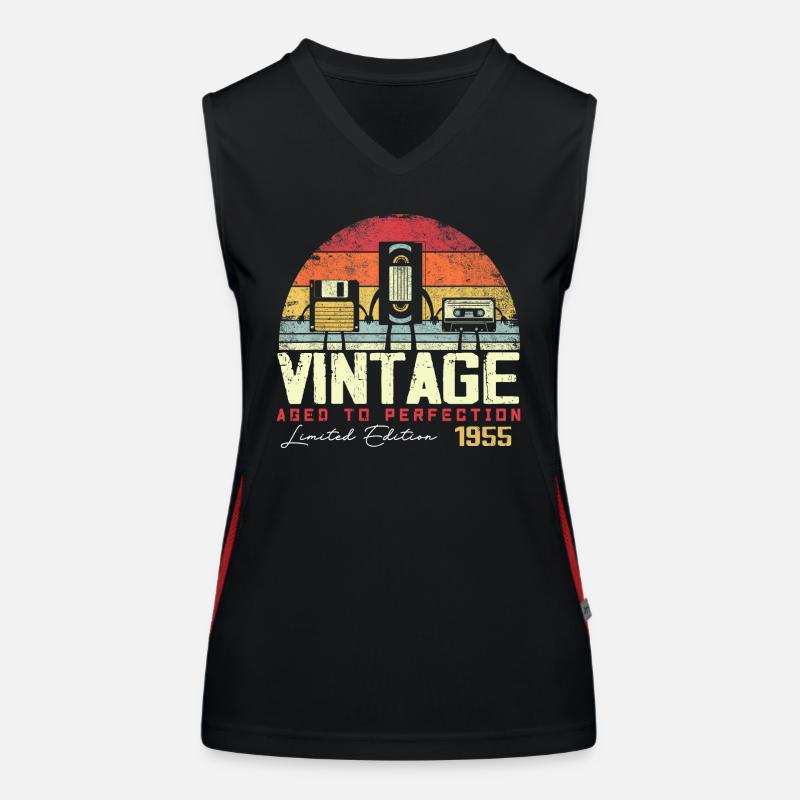 Vintage 1955 Geschenk Funktionelles Kontrast-Tank Top für Frauen