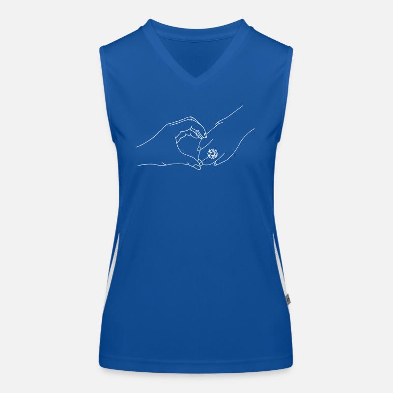 Hand mit Pfote Funktionelles Kontrast-Tank Top für Frauen
