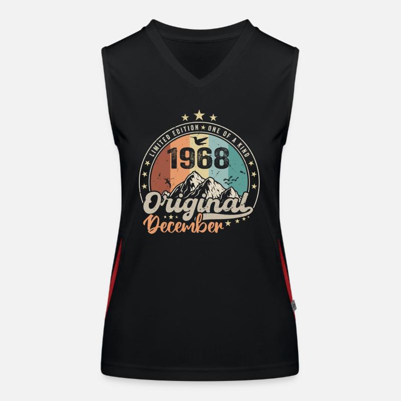 Dezember 1968 Geburtstagsgeschenk - Dezember 1968 Funktionelles Kontrast-Tank Top für Frauen