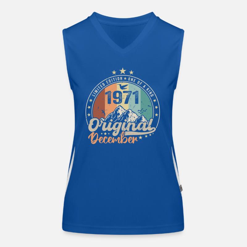 Dezember 1971 Jubiläumsgeschenk - Dezember 1971 Funktionelles Kontrast-Tank Top für Frauen