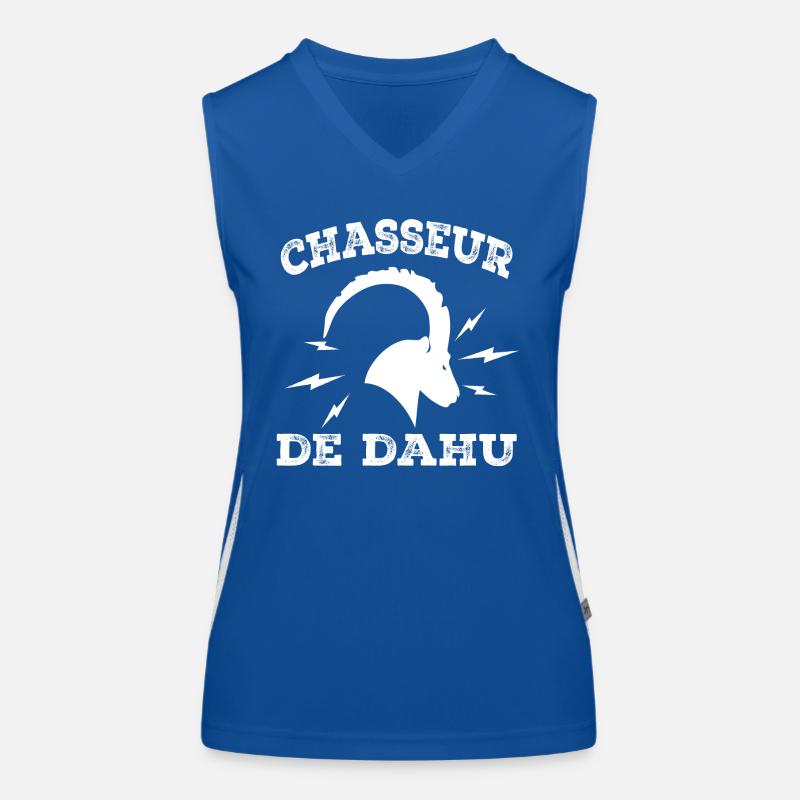 Dahu-Jäger Funktionelles Kontrast-Tank Top für Frauen
