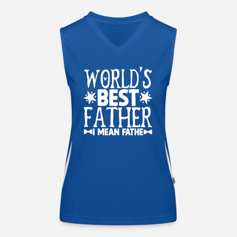 Weltweit bester Farter Mid-Range Dad- Funny Dads Funktionelles Kontrast-Tank Top für Frauen