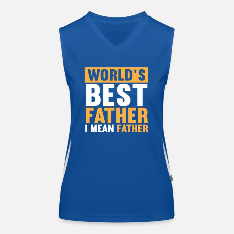 Weltweit bester Farter Mid-Range Dad- Funny Dads Funktionelles Kontrast-Tank Top für Frauen