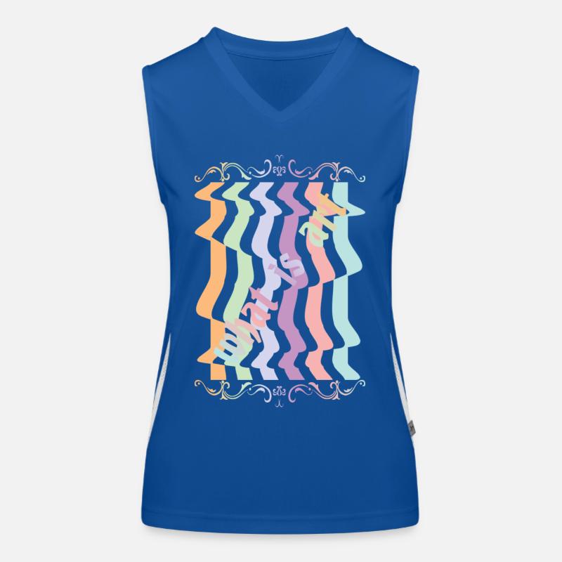 Abstract art Women's Functional Contrast Tank Top