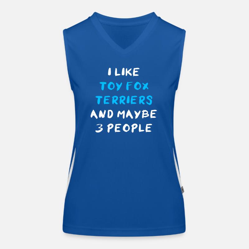 Toy Fox Terrier Funktionelles Kontrast-Tank Top für Frauen