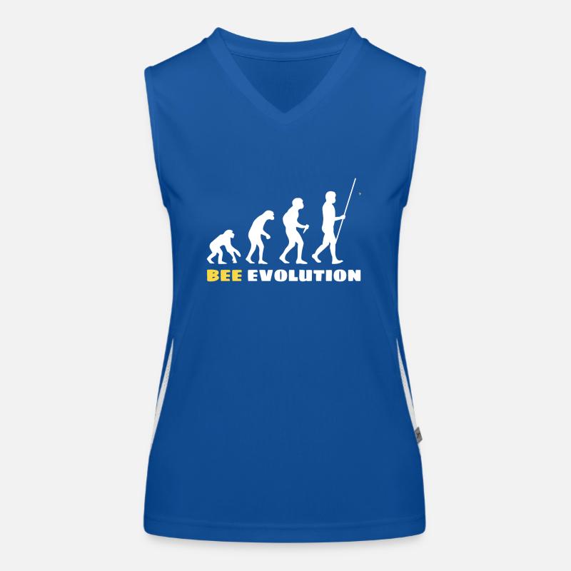Bienen Evolution Imker Imkerin Funktionelles Kontrast-Tank Top für Frauen