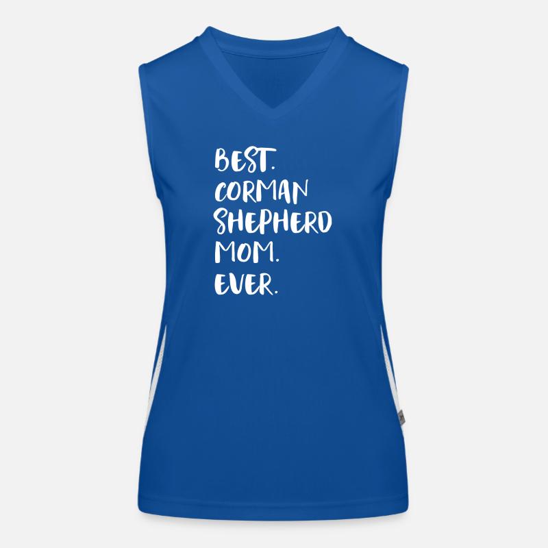 Corman Shepherd Funktionelles Kontrast-Tank Top für Frauen