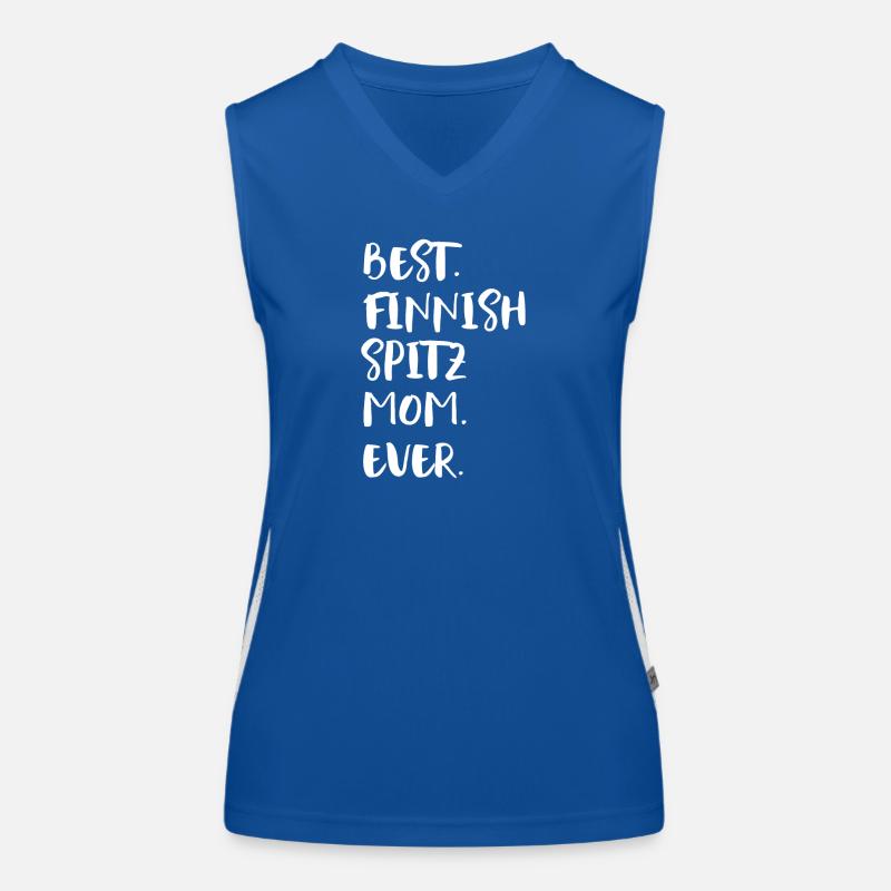 Finnish Spitz Funktionelles Kontrast-Tank Top für Frauen