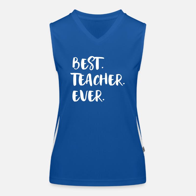 Beste Lehrerin Funktionelles Kontrast-Tank Top für Frauen