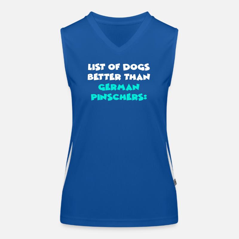 German Pinscher Funktionelles Kontrast-Tank Top für Frauen