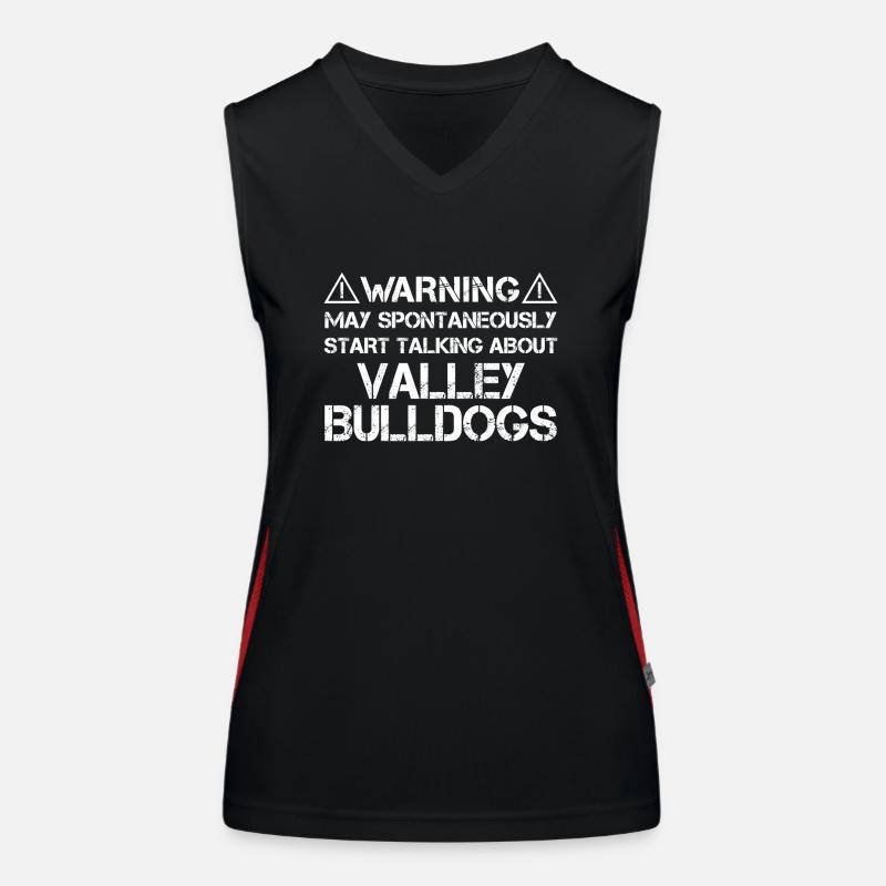 Valley Bulldog Funktionelles Kontrast-Tank Top für Frauen