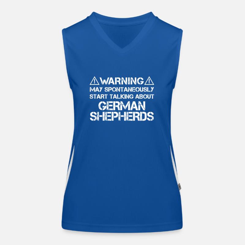 German Shepherd Funktionelles Kontrast-Tank Top für Frauen