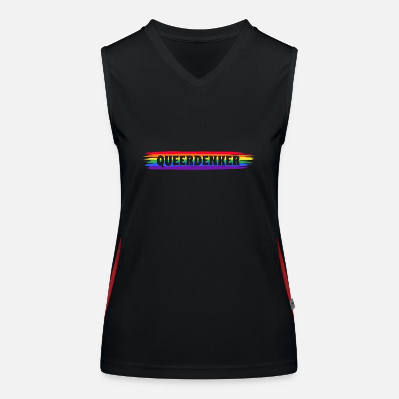 Queer Thinker Women's Functional Contrast Tank Top