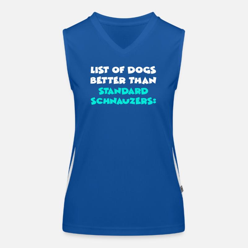 Standard Schnauzer Women's Functional Contrast Tank Top