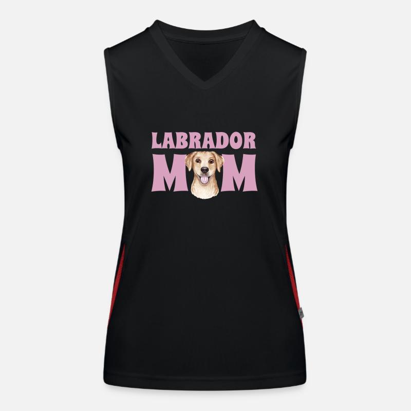 Labrador Mom Women's Functional Contrast Tank Top