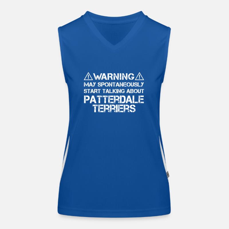 Patterdale Terrier Funktionelles Kontrast-Tank Top für Frauen