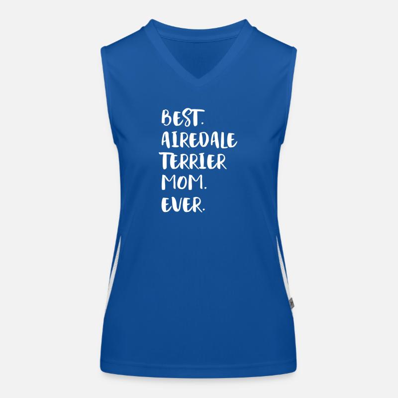 Airedale Terrier Funktionelles Kontrast-Tank Top für Frauen