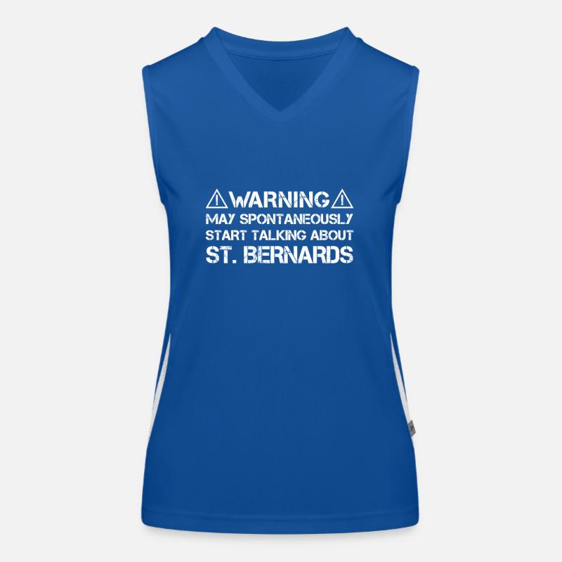St. Bernard Bernhardiner Funktionelles Kontrast-Tank Top für Frauen