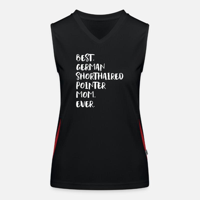 Deutsch Kurzhaar German Shorthaired Pointer Funktionelles Kontrast-Tank Top für Frauen