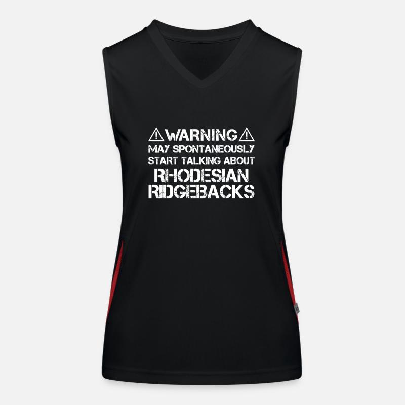 Rhodesian Ridgeback Women's Functional Contrast Tank Top