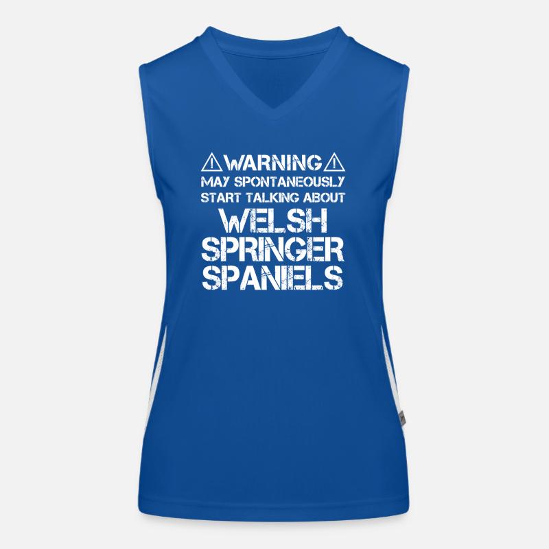 Welsh Springer Spaniel Funktionelles Kontrast-Tank Top für Frauen