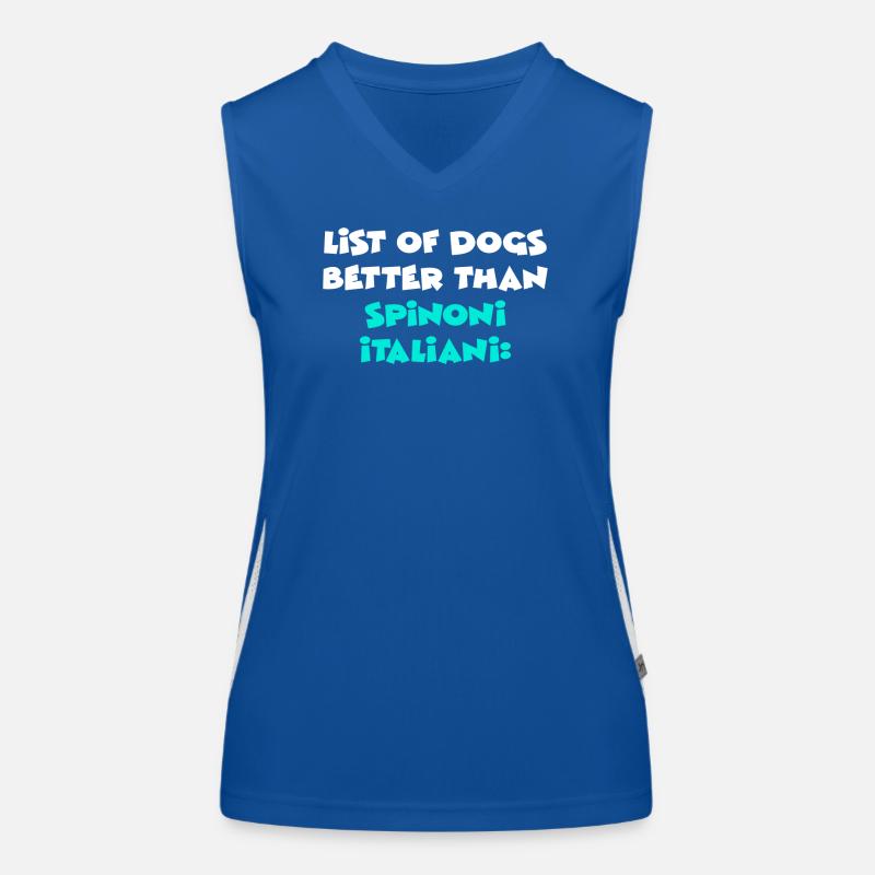 Italian Spinone Funktionelles Kontrast-Tank Top für Frauen