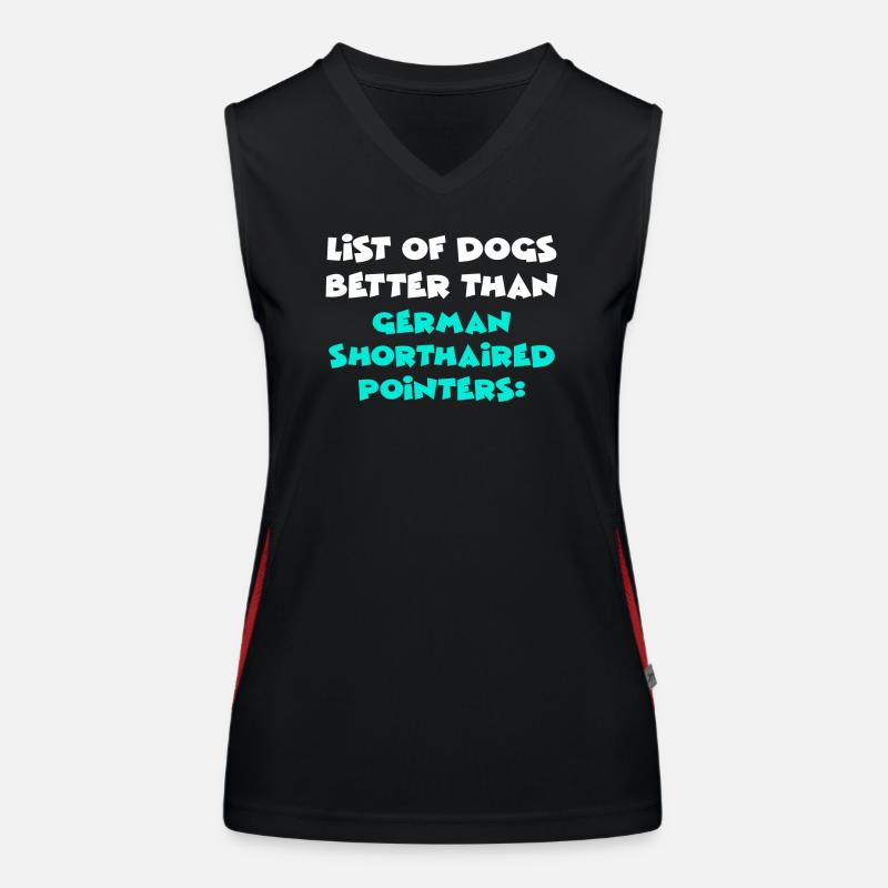 German Shorthaired Pointer Women's Functional Contrast Tank Top