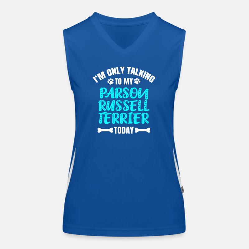Parson Russell Terrier Funktionelles Kontrast-Tank Top für Frauen