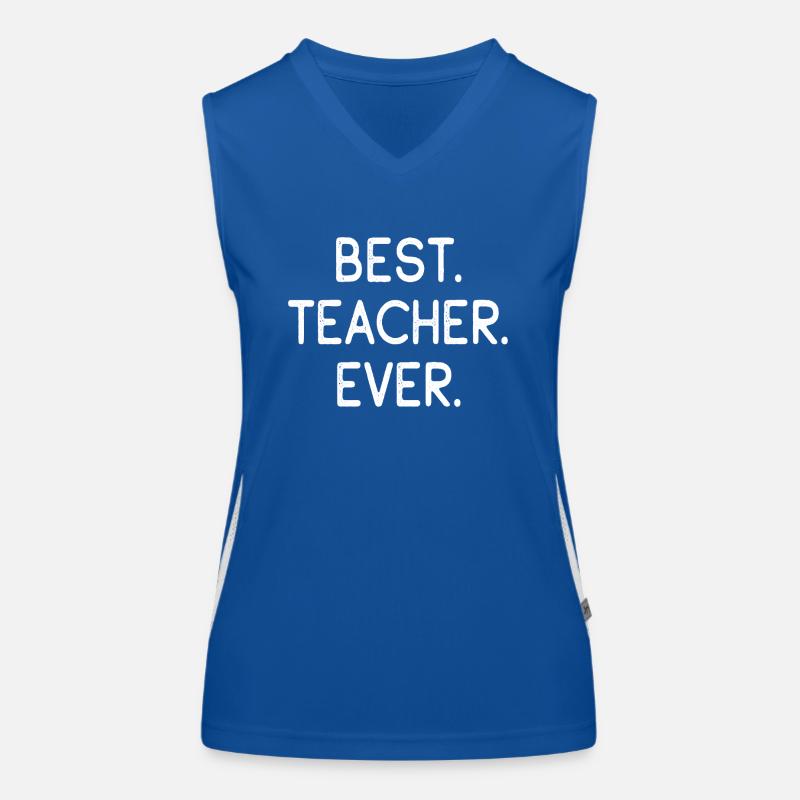 Bester Lehrer Funktionelles Kontrast-Tank Top für Frauen