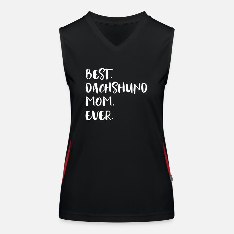 Dackel Teckel Dachshund Funktionelles Kontrast-Tank Top für Frauen