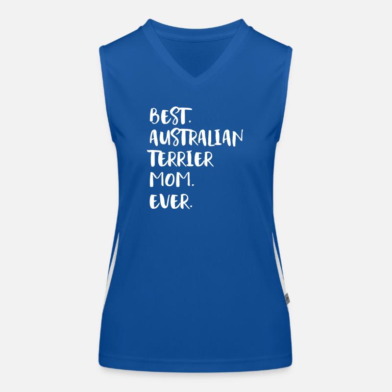 Australian Terrier Funktionelles Kontrast-Tank Top für Frauen
