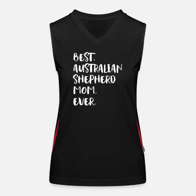 Australian Shepherd Funktionelles Kontrast-Tank Top für Frauen