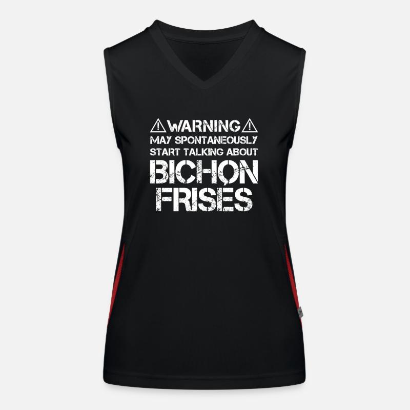 Bichon Frisé Débardeur respirant contrasté Femme