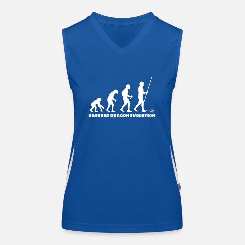 Bearded Dragon Bartagame Evolution Funktionelles Kontrast-Tank Top für Frauen