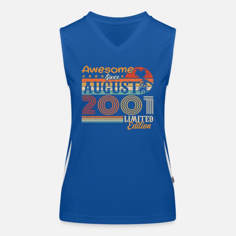 2001 August Geschenkidee August 2001 Funktionelles Kontrast-Tank Top für Frauen