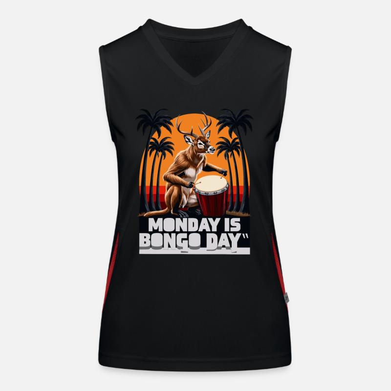 Reindeer Monkey Women's Functional Contrast Tank Top