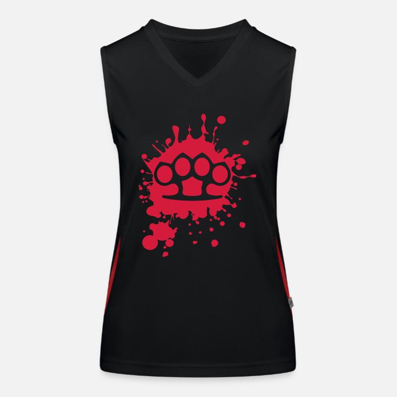 Faust - Schlagring Funktionelles Kontrast-Tank Top für Frauen