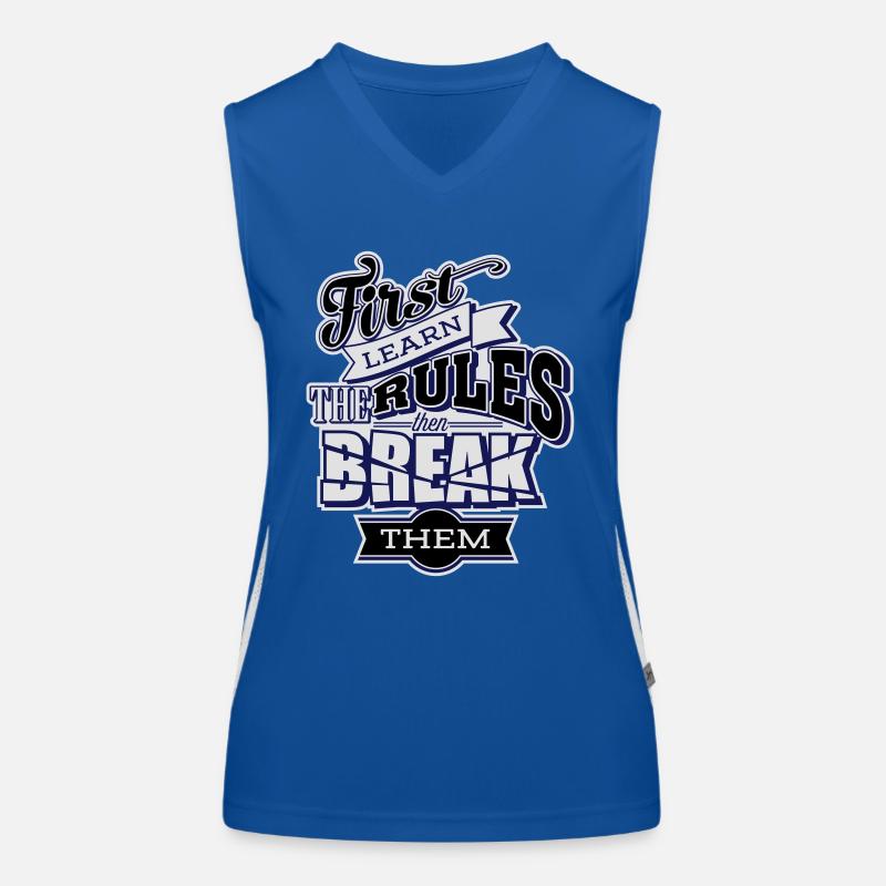 break the rules3 Funktionelles Kontrast-Tank Top für Frauen