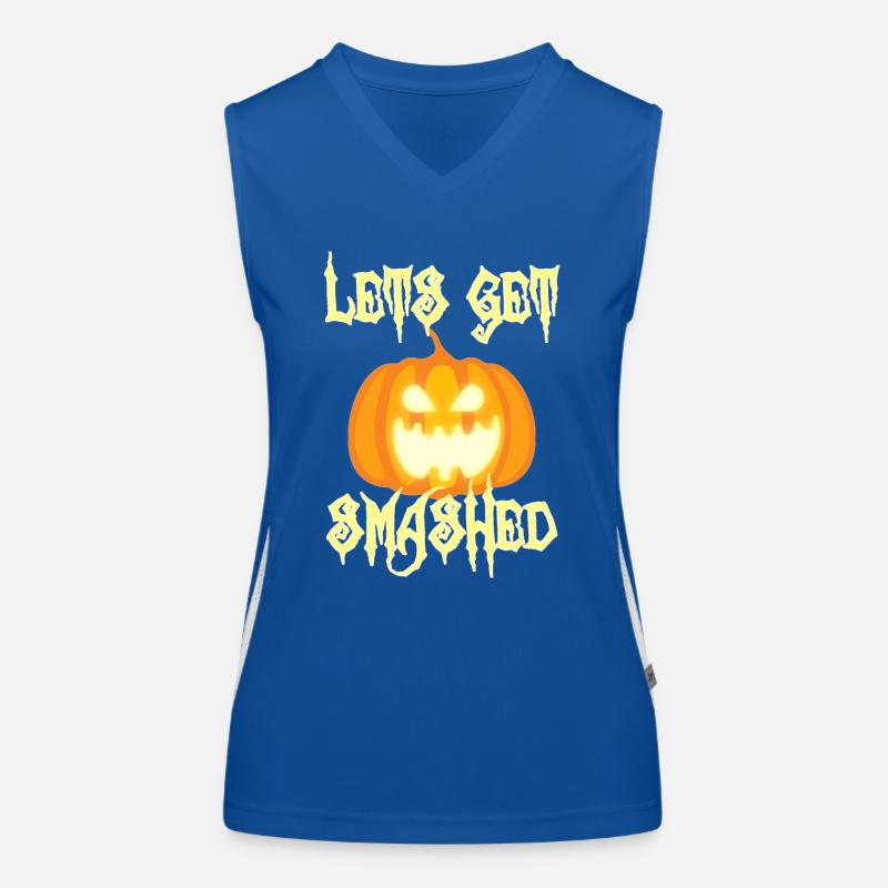 Halloween: Let's Get Smashed Women's Functional Contrast Tank Top